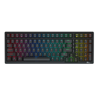 Clavier mécanique de jeu sans fil Royal Kludge RK98 avec 98 touches RVB rétroéclairé triple mode Bluetooth 2.4G commutat