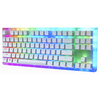 Clavier mécanique GamaKay K87 87 touches échangeables à chaud Type-C USB 3.1 filaire NKRO Base en verre translucide Gate