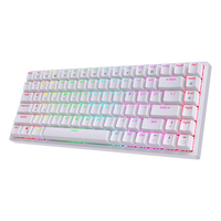 Clavier mécanique Royal Kludge RK84 84 touches sans fil triple mode bluetooth5.0 + 2, 4 GHz + Type-C Commutateur RK filai
