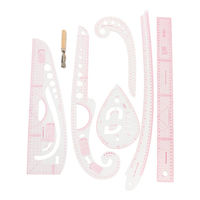 Clear Straight Curve Ruler Staff Gauge Drawing Line Couture Dressmaking Design Tool