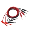 Cleqee P1039 4mm Banana Plug pour tester le câble de plomb de test de clip de crochet pour multimètre