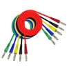 Cleqee P1043 1M 5 couleur Double 4mm fiche banane Fils de test pour multimètre outil de mesure DIY