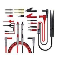 Cleqee P1503E Kit de cordons de test pour sondes de test multimètre avec pince à épiler pour aiguilles remplaçables par