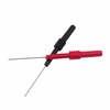 Cleqee P5009 2 pcs Soft PVC Isolant Piercing Aiguille Non Destructif Multimètre Test Sondes Rouge / Noir