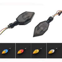 Clignotant moto universel 2X LED lumières jour course avertissement lampe course lumière