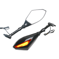 Clignotant noir de moto LED vis dinstallation des rétroviseurs latéraux 10mm