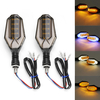 Clignotants de moto LED Lumières Alerte de course à pied universelle Cafe Racer