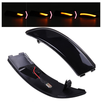 Clignotants de porte à DEL latéraux dynamiques pour clignotants clignotants clignotants noirs pour Ford Fiesta B-Max 200
