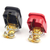 Clip de bornier pour voiture de cuivre pure FOXSUR rouge et noir Batterie