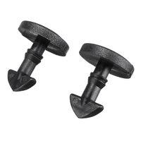 Clip de couverture de remorquage de pare-chocs arrière,  garniture doeillet de remorquage 2pcs pour Land Rover Disco