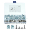 Clips de flèche 120 pièces écrous de cheminée écrous U fixations Kit assorti avec vis autotaraudeuses