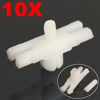 Clips en plastique de bande de moulage de garniture de porte latérale 10psc pour Volkswagen GOLF MK1 Jetta Old Beetle