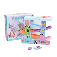Cliquez sur la piste de piste de course en bois pour enfants en voiture de course de Clack Jouets Jouet drôle de dévelop