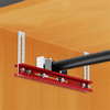 Closet Rod Mounting Fixture Template Tool Positioning Bar Punching Positioning Ruler 300x25x120mm Adjustable 1-90mm Ward