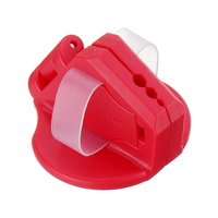 Cloueuse de sécurité magnétique rouge Drillpro ABS Cloueuse à doigts Protégez vos doigts pour marteler les ongles