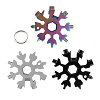 Clés à flocon de neige octogonales multifonctionnelles EDC Clé à flocon de neige octogonale polyvalente