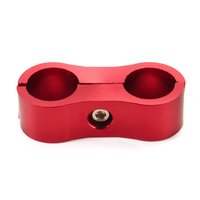 CNC AN-6 AN6 13.4 MM Tressé Tuyau Séparateur Pince Montage Adaptateur Support Rouge