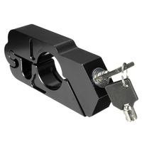 CNC Poignée de Serrure de Sécurité en Aluminium Guidon Serrure Moto Scooter e-Vélo