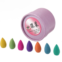 Cônes creux encens encens de parfum de tour de fumée multicolore 25pcs de parfum aléatoire