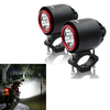 CNSUNNYLIGHT 3400LM 20W 6000K IP67 Moto Turbo LED Phares Flash Lumière stroboscopique