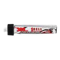 CODDAR 3.8V 300mAh 50C 1S PH2.0 Plug HV Lipo Batterie pour FPV RC Racing Drone
