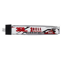 CODDAR 3.8V 350mAh 50C 1S HV Lipo Batterie PH2.0 Prise pour drone de course FPV RC