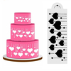 Coeur Côté Gâteau Pochoir Fondant Designer Décoration Artisanat Biscuit Outil De Cuisson