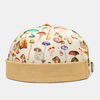 Col unisexe motif de superposition de champignon personnalité de la mode parasol sans bord bonnet propriétaire casquette