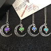 Collier pendentif lumineux creux en forme de coeur