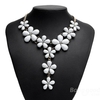 Collier ras du cou avec chaîne en résine plaqué or pour femme