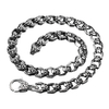 Collier vintage en acier inoxydable 316L avec collier en chaîne pour hommes,  style punk gothique