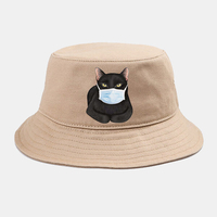 Collrown Chat Mignon Chapeau Isolé Chapeau Seau En Quarantaine Coton