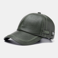 Collrown Hommes Faux Cuir Casual Personnalité Rétro En Cuir Parasol Chapeau