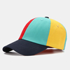 Collrown Hommes Lettre Patch De Broderie Chapeau De Baseball Réglable Patchwork Multicolore