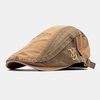 Collrown hommes Patchwork lettre brodé réglable décontracté avant casquette plate casquette béret