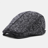 Collrown hommes tricot décontracté extérieur rembourré chaud visière avant chapeau béret chapeau