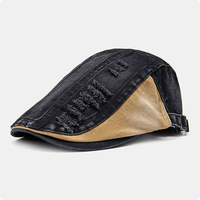 Collrown Men Make-old Broken Hole Ivy Cap Patchwork Casual Wild Sunshade Bérets Casquettes Plates