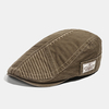 Collrown Mens Cotton Embroidery Painter Beret Caps Casual Outdoor Visor Forward Hat