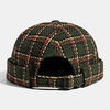 Collrown Unisexe Casual Style Britannique Plaids Motif Brimless Beanie Landlord Hat Skull Hat
