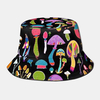 Collrown Unisexe Colorful Motif champignon Imprimé Casual Soft Chapeau de voyage en plein air
