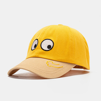 Collrown unisexe dessin animé visage motif mode jeune chapeau de baseball pare-soleil à bord courbe