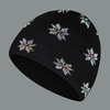 Collrown unisexe Fluorescence la nuit foncé chaud Protection de loreille motif flocons de neige chapeau tricoté bon