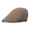 Collrown Mens Outdoor Summer Patchwork Respirant Casquettes Béret Solid Newsboy Cabbie Flat Caps Visor