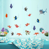 Coloful Under Water World Wall Sticker Salon Décoration à la maison Creative Decal DIY Mural Wall Art