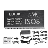 COLOK ISO8 taille compacte effets guitare adaptateur dalimentation réduction du bruit sorties cc isolées pour effet