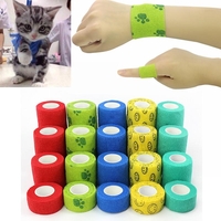 Coloré Auto-Adhésif Sport Pet Support Élastique Bandage Doigt Joint Wrap Blessure Bande Chien Chat Chiot Fournitures