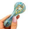 Coloré Fait À La Main Fumer Verre T obacco Main Filtre Tuyaux Mini Cuillère Shisha H ookah Blunt