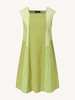 Colorblocks Patchwork Col Carré Robes Décontractées pour Femmes