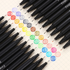 Colored Hook Line Pen 12/24/36 Colors 0.4mm Needle Pen Set Markers Pens Fine Tip Drawing Pen Art Office School Supplies