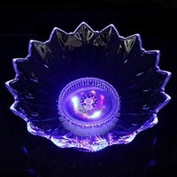 Colorful LED Plat léger en matière plastique Snack Plate Dish pour Pub Bar Wedding Party KTV Decor